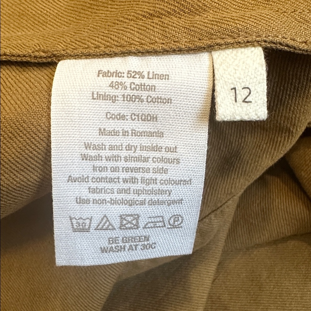 Toast Inspiration Linen Cotton Maxi Dress EUC 12 - Picture 4 of 6